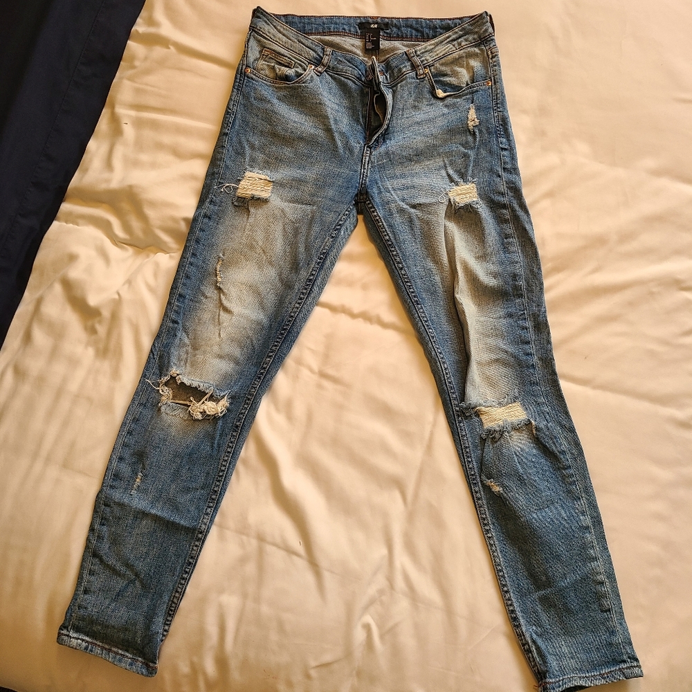 H&M Skinny Distressed Jeans